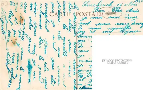 AK / Ansichtskarte Sarrebruck_Saarbruecken Refectoire de la 5e Compagnia 