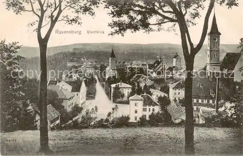 AK / Ansichtskarte Ravensburg__Wuerttemberg Stadtblick 