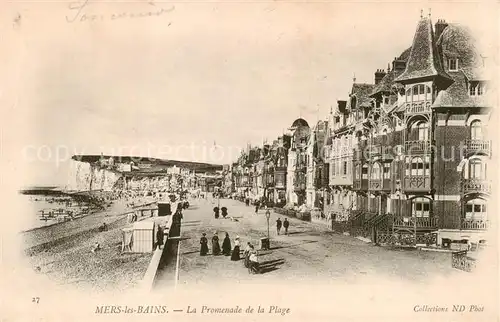 AK / Ansichtskarte Mers les Bains_80_Somme La Promenade de la Plage 