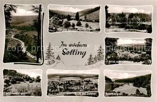 AK / Ansichtskarte Neuhaus_Solling und Umgebung Landschaftspanorama Taeler der Region Natur Neuhaus Solling