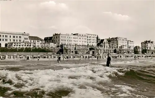 AK / Ansichtskarte Borkum Strand Hotels Borkum