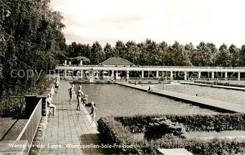 AK / Ansichtskarte Werne__Lippe_Muenster_Westfalen Warmquellen Sole Freibad 