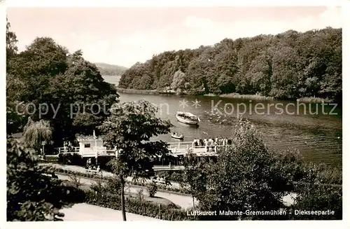AK / Ansichtskarte Malente Gremsmuehlen Partie am Dieksee Bootsanleger Luftkurort Malente Gremsmuehlen