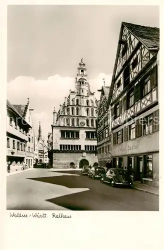 AK / Ansichtskarte Bad_Waldsee Rathaus Innenstadt Fachwerkhaeuser Bad_Waldsee