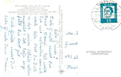 AK / Ansichtskarte Nottuln Spaetgotische Hallenkirche  Nottuln