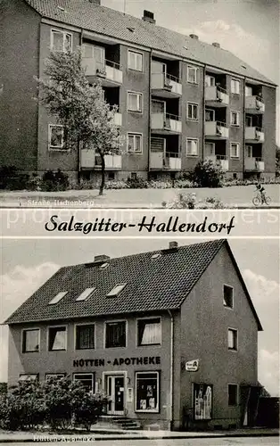 AK / Ansichtskarte  Hallendorf Strasse Hachenberg Huetten Apotheke Hallendorf