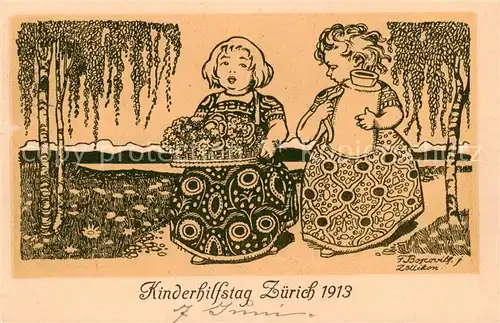 AK / Ansichtskarte  Zuerich_ZH Kinderhilfstag 1913 Zuerich_ZH