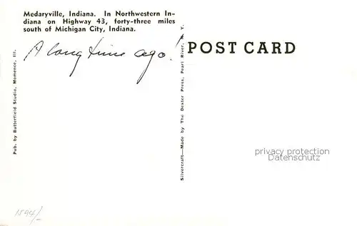 AK / Ansichtskarte  Medaryville_Indiana_USA Northwestern Indiana on Highway 43 