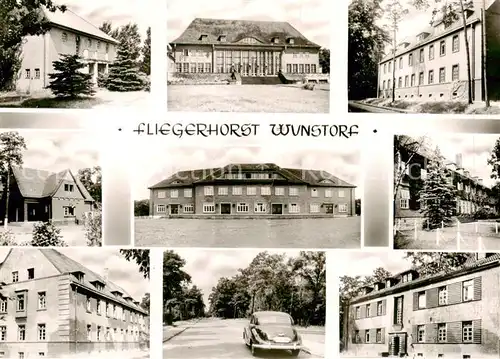 AK / Ansichtskarte  Wunstorf Fliegerhorst Offizierskasino Mannschaftsunterkuenfte Strasse Wunstorf