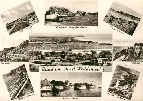 AK / Ansichtskarte  Insel_Hiddensee Rund um in die Insel Landschaftspanorama Steilkueste Insel Hiddensee