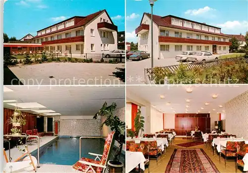 AK / Ansichtskarte  Bad_Salzuflen Kurheim Kreitz Gastraum Hallenbad Bad_Salzuflen