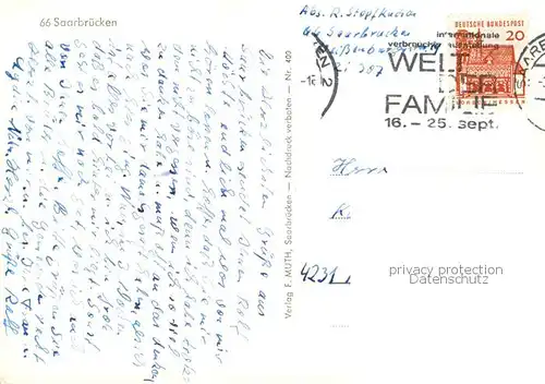 AK / Ansichtskarte  Saarbruecken Teilansichten Stadtpanorama Stadtautobahn Luftbild Bruecke Saar Saarbruecken