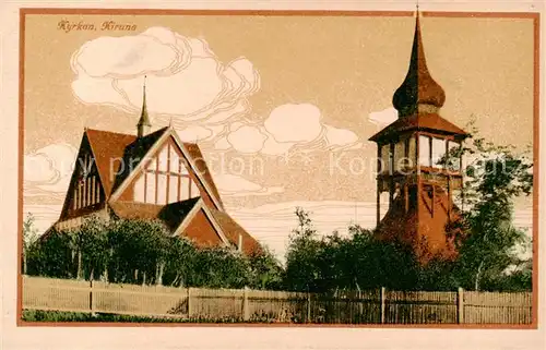 AK / Ansichtskarte Kiruna_Sweden Kyrkan 
