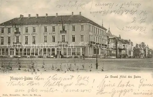 AK / Ansichtskarte Nieuport Bains_Belgie Le Grand Hotel des Bains 