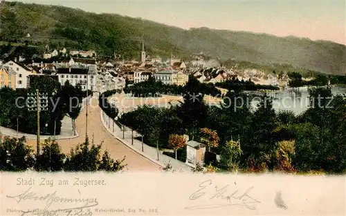 AK / Ansichtskarte Zug_Zugersee Panorama 