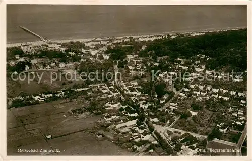 AK / Ansichtskarte Zinnowitz_Ostseebad Fliegeraufnahme Zinnowitz_Ostseebad