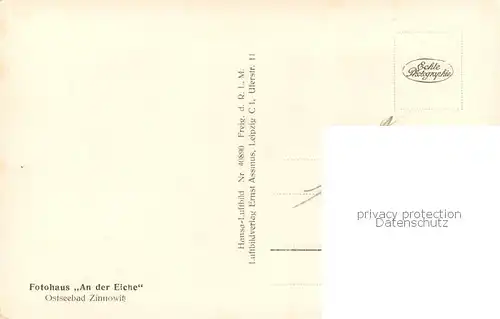 AK / Ansichtskarte Zinnowitz_Ostseebad Fliegeraufnahme Zinnowitz_Ostseebad