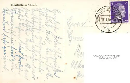 AK / Ansichtskarte Rokitnitz im Adlergebirge Panorama Rokitnitz