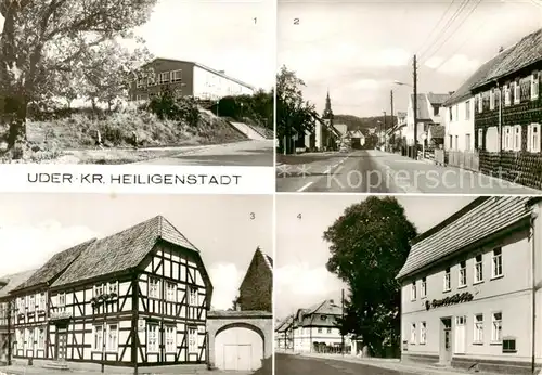 AK / Ansichtskarte Uder FDGB Erholungsheim Strasse der Einheit HOG Riedelsburg Konsum Gaststaette Uder