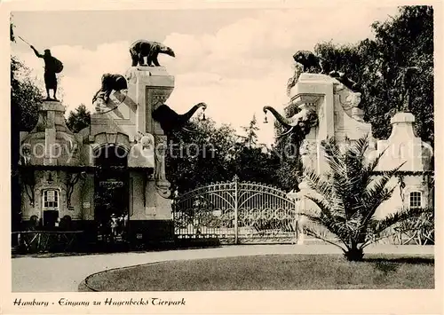 AK / Ansichtskarte Hamburg Hagenbecks Tierpark Eingang Hamburg