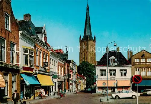 AK / Ansichtskarte Steenwijk Markt met Nederlands Hervormde Kerk Steenwijk