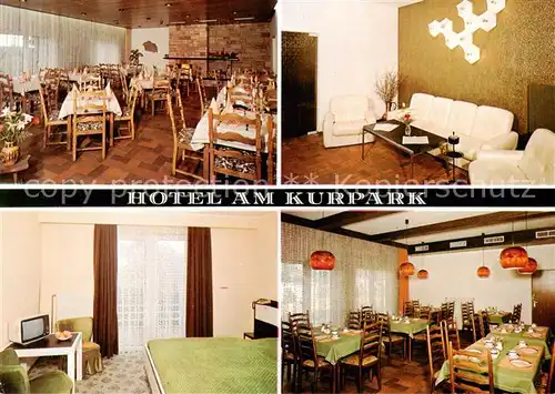 AK / Ansichtskarte Nuembrecht Hotel am Kurpark Gastraeume Gaestezimmer  Nuembrecht