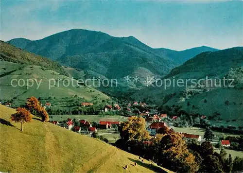 AK / Ansichtskarte Muenstertal__Schwarzwald Fliegeraufnahme mit Blick zum Belchen 
