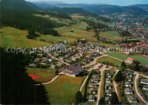 AK / Ansichtskarte Lenzkirch Schwarzwaldhotel Ruhbuehl mit Feriendorf Fliegeraufnahme Lenzkirch