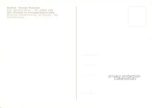 AK / Ansichtskarte Ohlsbach Gasthof Pension Rebstock Fachwerkhaus Kirche Ohlsbach