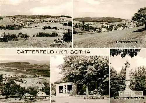 AK / Ansichtskarte Catterfeld Panorama Inselsberg Konsum Warenhaus Finsterbergen am Kandelaber Catterfeld