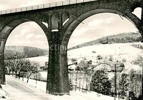 AK / Ansichtskarte Stryck Eichenkreuzheim Jugenderholungs  und Musikheim Bruecke Winterlandschaft Stryck