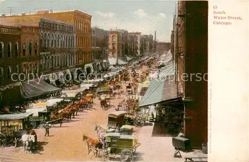 AK / Ansichtskarte  Chicago_Illinois South Water Street 