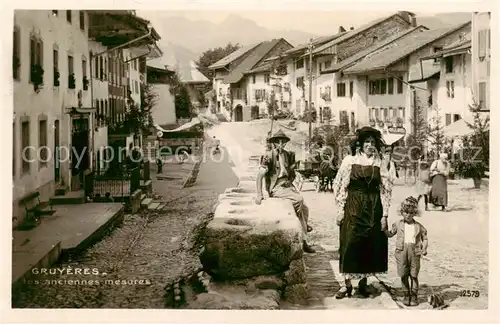 AK / Ansichtskarte  Gruyeres__Gruyere_FR Les anciennes mesures 