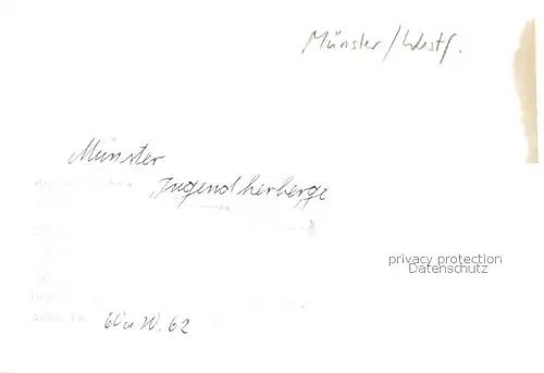 AK / Ansichtskarte  Muenster__Westfalen Jugendherberge 