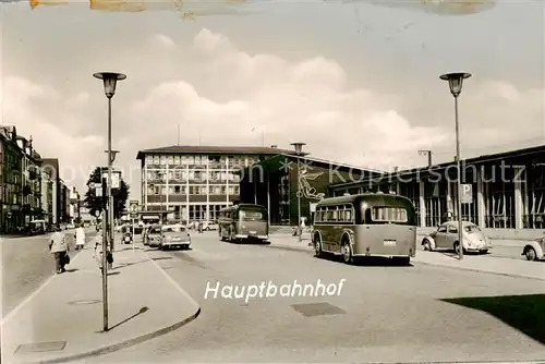 AK / Ansichtskarte  Aschaffenburg_Main Hauptbahnhof Aschaffenburg Main