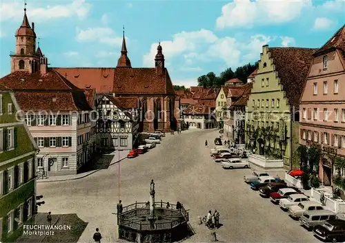 AK / Ansichtskarte  Feuchtwangen Marktplatz Feuchtwangen