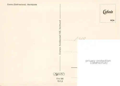 AK / Ansichtskarte 73833108 Esens Marktplatz Esens