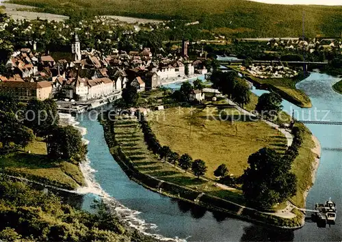 AK / Ansichtskarte  Hann._Muenden Zusammenfluss von Werra und Fulda Fliegeraufnahme Hann. Muenden