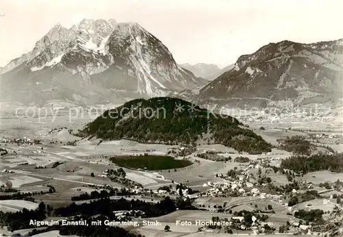 AK / Ansichtskarte  Aigen_Ennstal_Steiermark_AT mit Grimming Fliegeraufnahme 