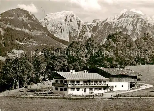 AK / Ansichtskarte 73833116 Schoenau_Berchtesgaden Haus Magerlponn mit Kehlstein Goell und Brett Schoenau Berchtesgaden