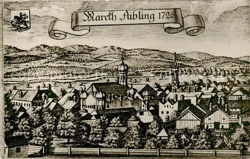 AK / Ansichtskarte  Bad_Aibling Mittelalterliches Staedtebild 1726 Bad_Aibling