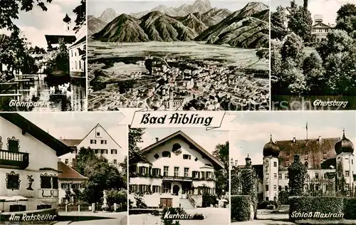 AK / Ansichtskarte  Bad_Aibling Glannpartie Panorama Ghersburg Am Ratskeller Kurhaus Schloss Maxlrain Bad_Aibling