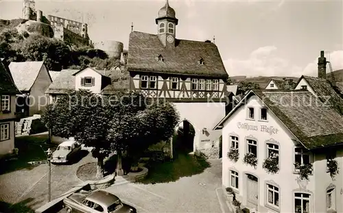 AK / Ansichtskarte  Koenigstein__Taunus Am alten Rathaus Gasthaus Messer 