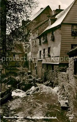 AK / Ansichtskarte  Monschau Alte Haeuser am Laufenbach Monschau