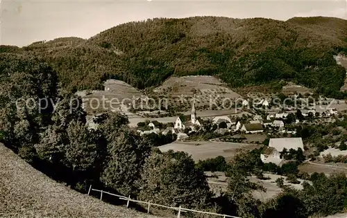 AK / Ansichtskarte  Glottertal_Schwarzwald Panorama Gasthof Pension zum Hirschen 