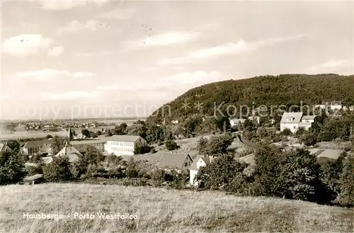 AK / Ansichtskarte  Hausberge_Porta_Westfalica Panorama 