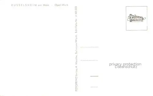 AK / Ansichtskarte  Ruesselsheim_Main Opel Werk Ruesselsheim Main