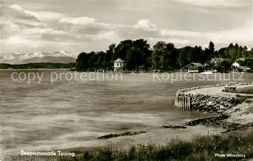 AK / Ansichtskarte  Tutzing_Starnberger_See Seepromenade 