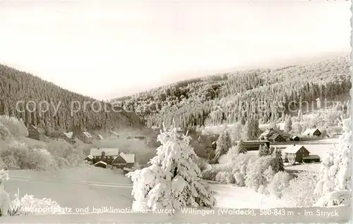 AK / Ansichtskarte  Willingen_Sauerland Im Stryck Willingen_Sauerland