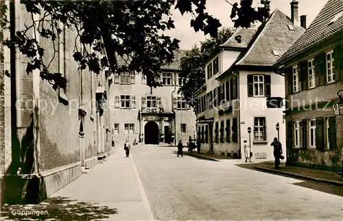 AK / Ansichtskarte  Goeppingen Strassenpartie Goeppingen